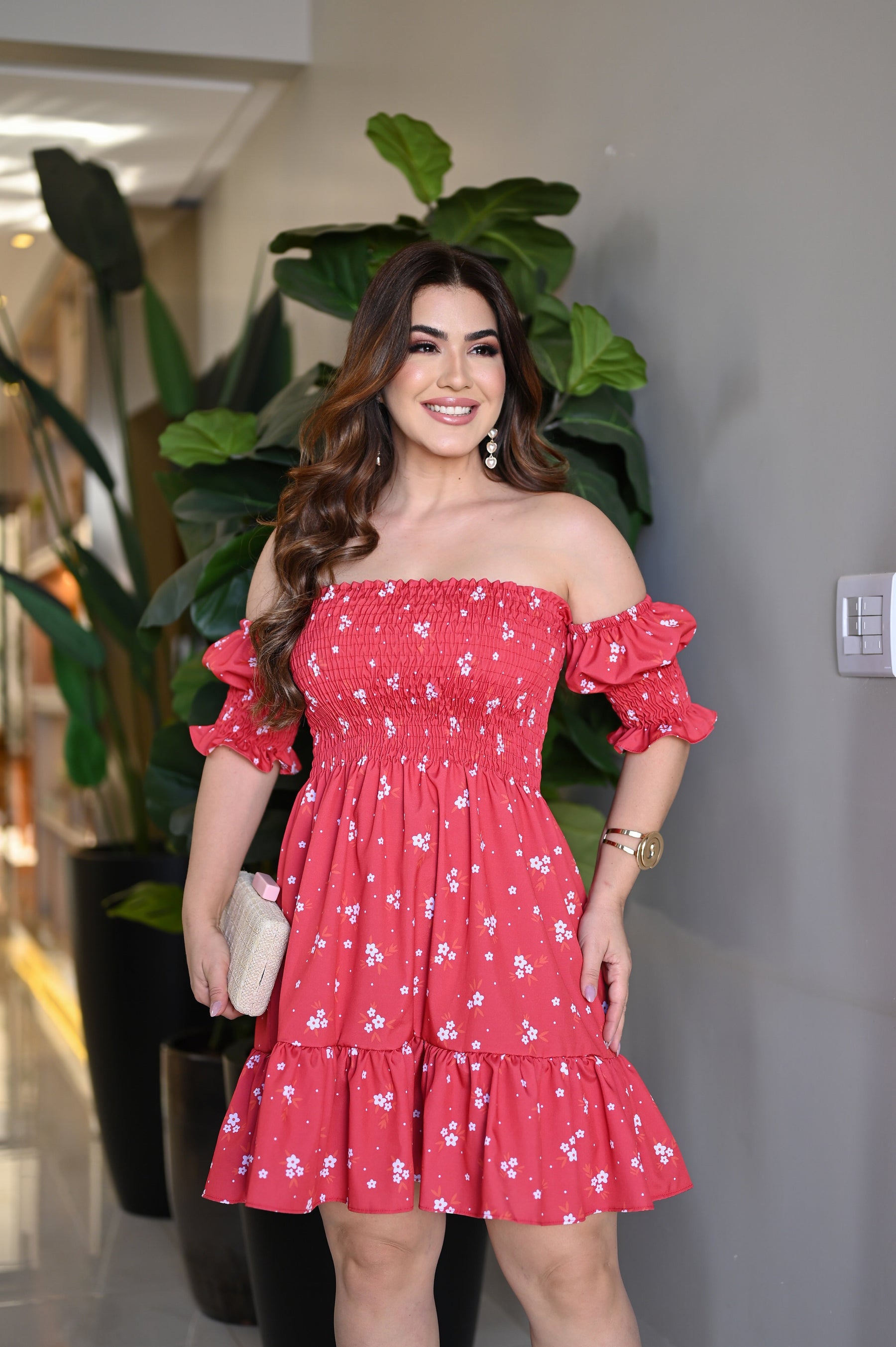 Vestido curto lastex - B387