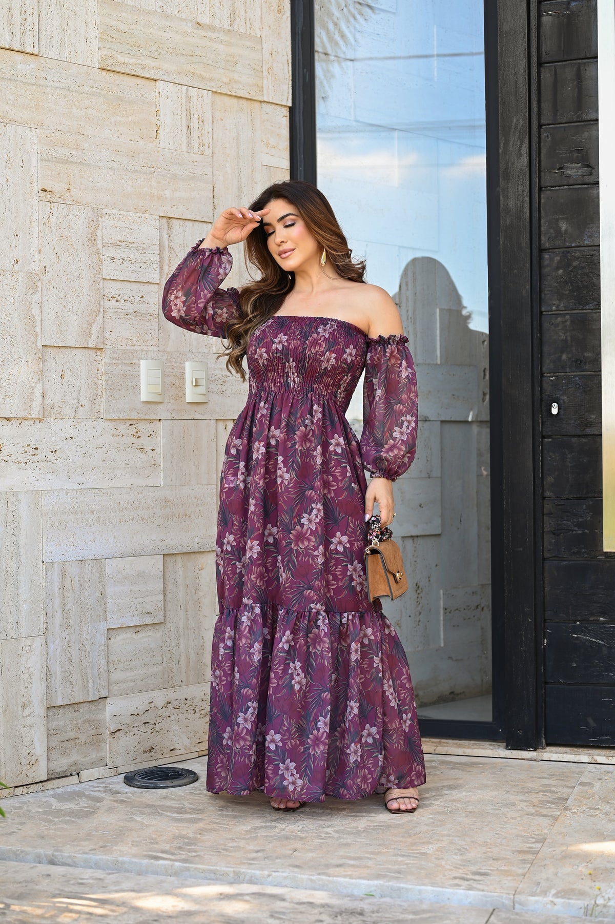 Vestido Longo Lastex - B351