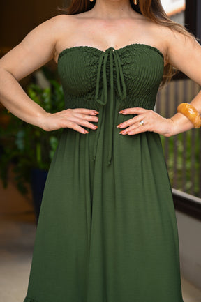 Vestido longo lastex - B328