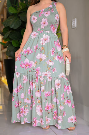 Vestido longo nula manga - B364