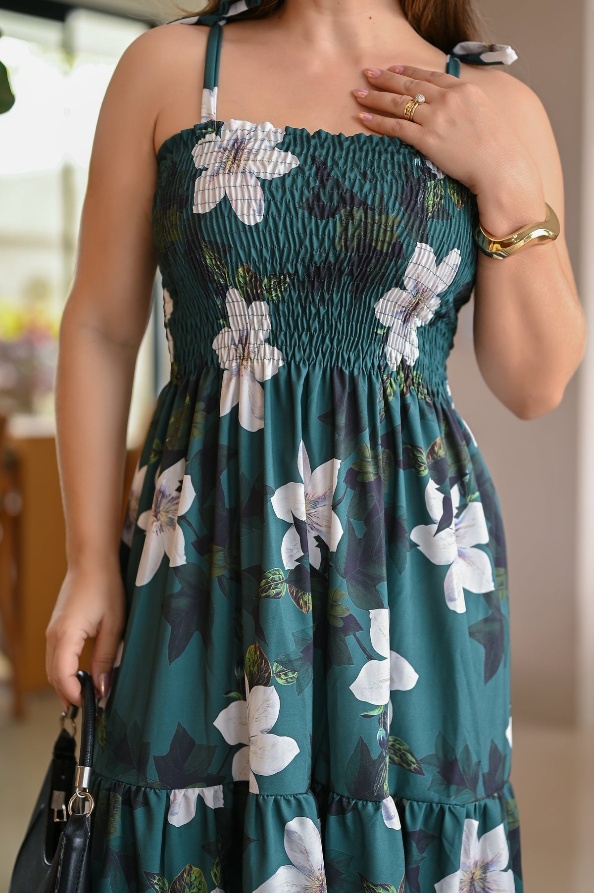 Vestido longo lastex - B254