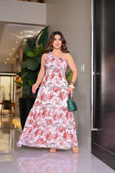 Vestido longo nula manga - B365
