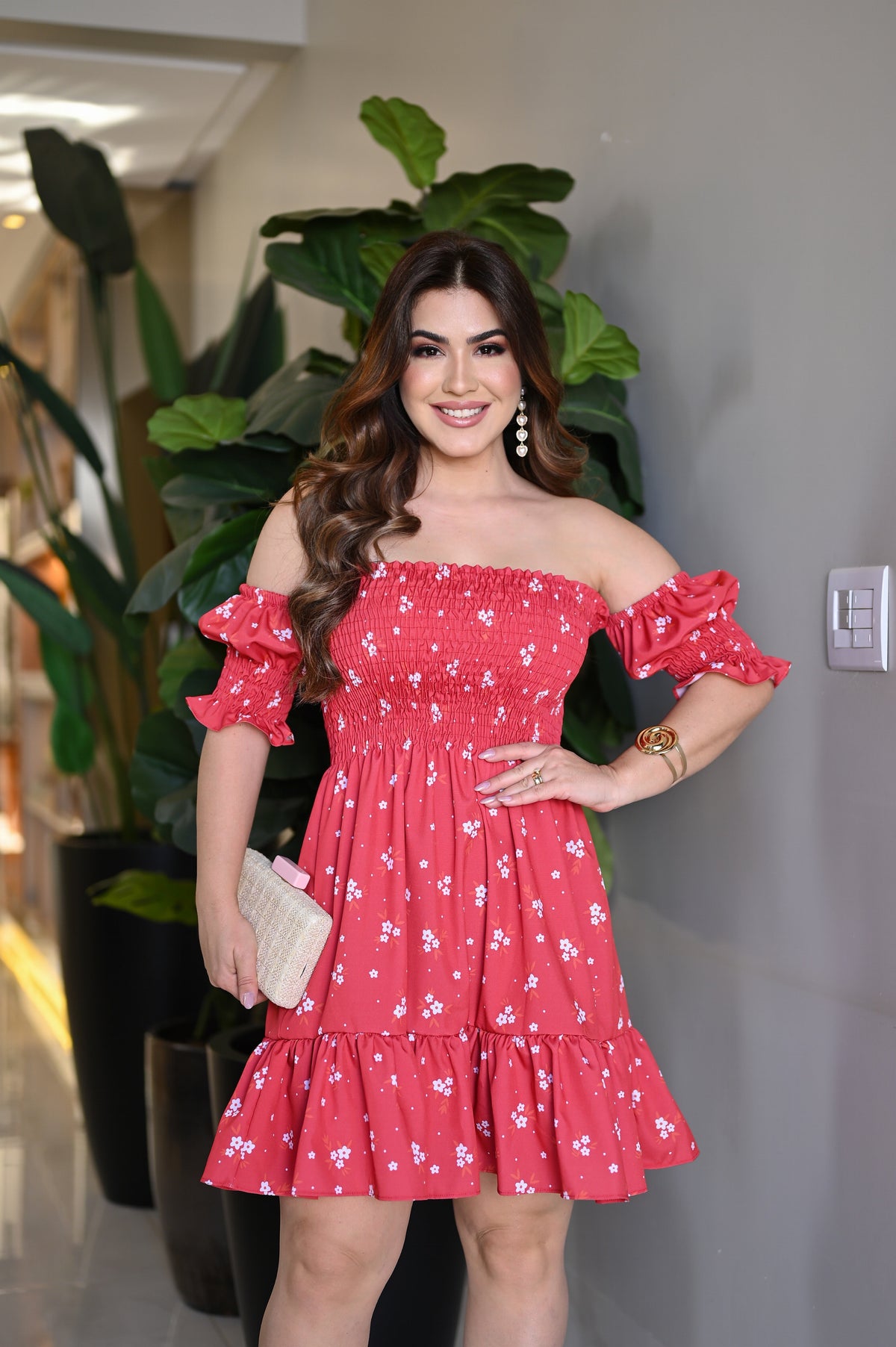 Vestido curto lastex - B387